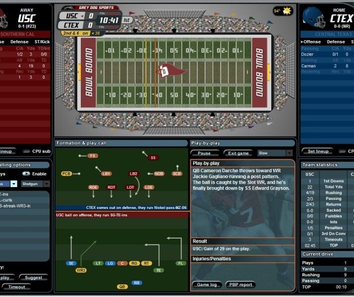 Bowl Bound College Football (PC) NCAA Manager Simulation GM Game