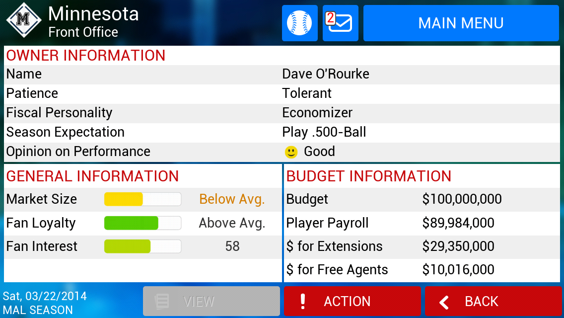 iOOTP 2014 Front Office