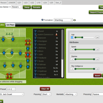 ManagerZone (MZ) Football