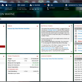 Out of the Park Baseball (OOTP) 2015