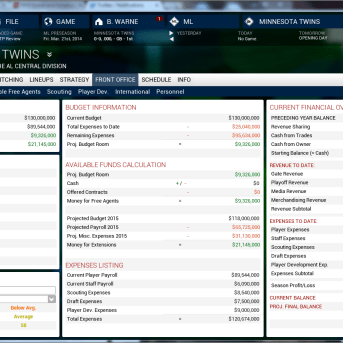 Out of the Park Baseball (OOTP) 2015
