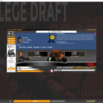 Draft Day Sports: Pro Basketball 2017