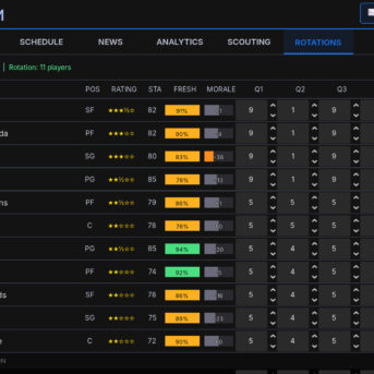 Hardwood Basketball Manager