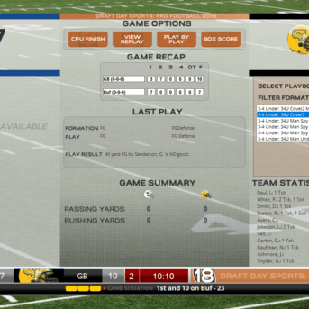 Draft Day Sports: Pro Football 2018