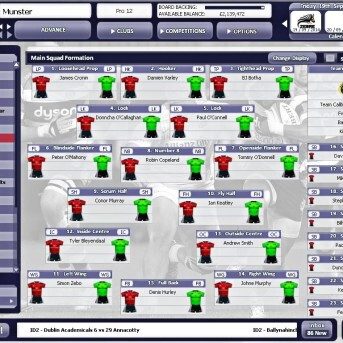 Rugby Union Team Manager 2015