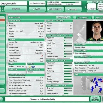 Rugby Union Team Manager 2015