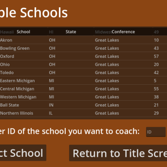 Armchair Coach: College Football