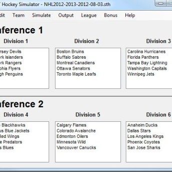 SimonT Hockey Simulator (STHS)