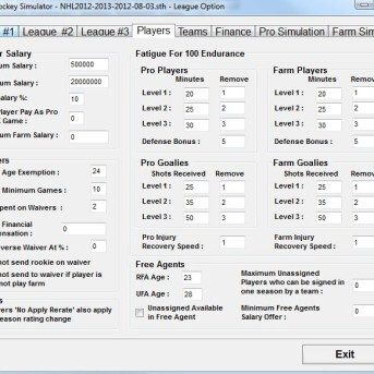 SimonT Hockey Simulator (STHS)