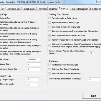 SimonT Hockey Simulator (STHS)