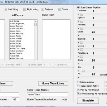 SimonT Hockey Simulator (STHS)