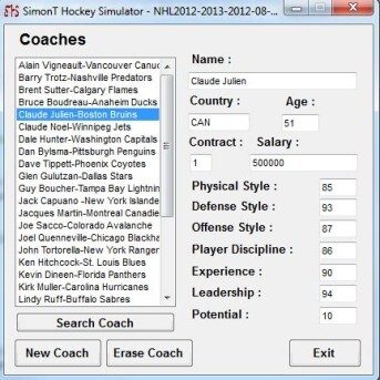 SimonT Hockey Simulator (STHS)