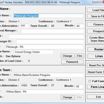 SimonT Hockey Simulator (STHS)