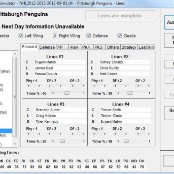SimonT Hockey Simulator (STHS)