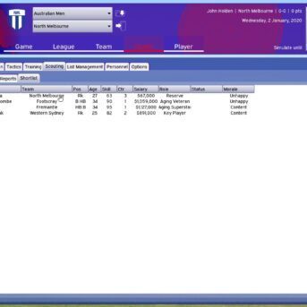 Australian Football Coach 2020