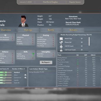 College Basketball Manager