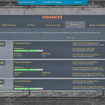 College Basketball Manager