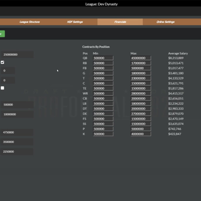 draft day sports pro football 22
