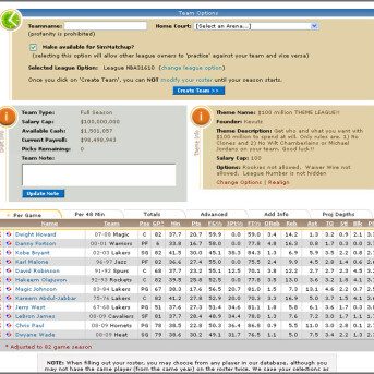 SimLeague Basketball