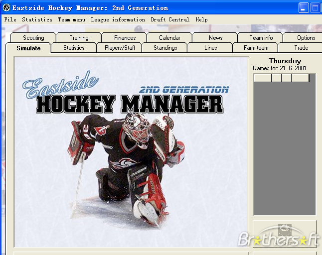 Eastside Hockey Manager (PC) Original EHM 1.18 - Full Version