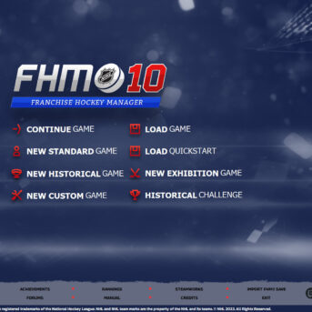 Franchise Hockey Manager (FHM) 10