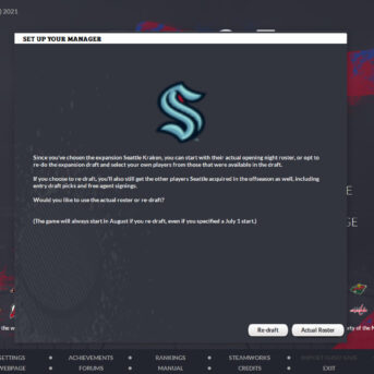 Franchise Hockey Manager (FHM) 8