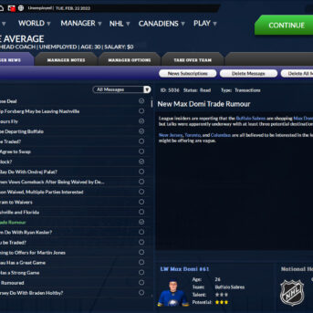 Franchise Hockey Manager (FHM) 8