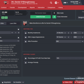 Football Manager (FM16) 2016