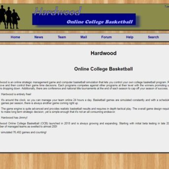 Hardwood Online College Basketball