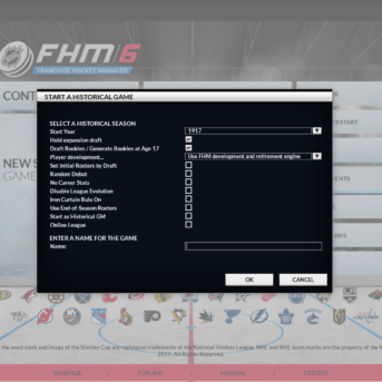Franchise Hockey Manager (FHM) 6