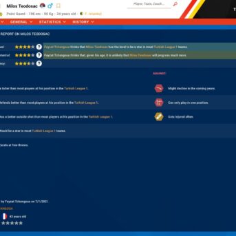 Pro Basketball Manager (PBM) 2022