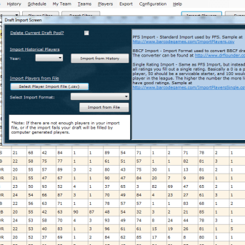 Pro Football Simulator (PFS)