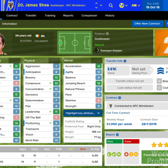 Football Manager (FM16) 2016