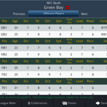 Pro Strategy Football 2021