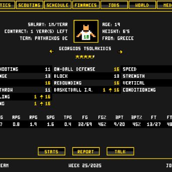 Retro Basketball Manager