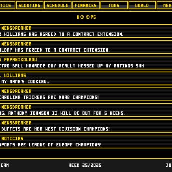 Retro Basketball Manager