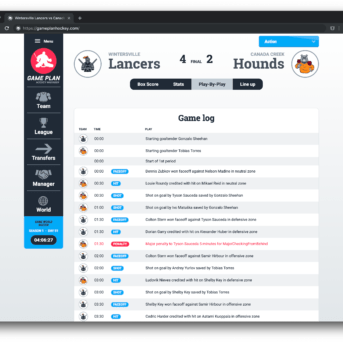 Game Plan Hockey Manager