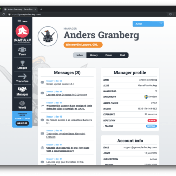 Game Plan Hockey Manager