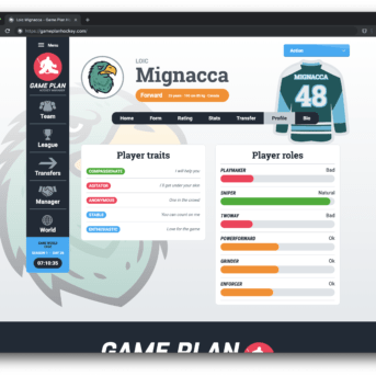 Game Plan Hockey Manager