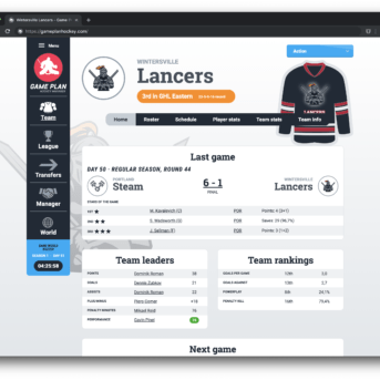 Game Plan Hockey Manager