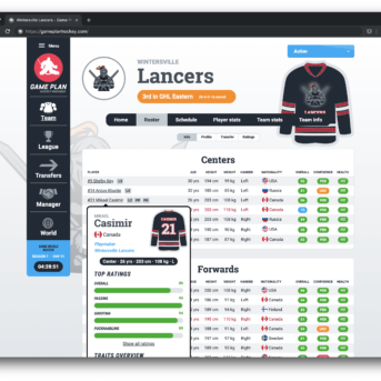 Game Plan Hockey Manager