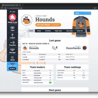 Game Plan Hockey Manager