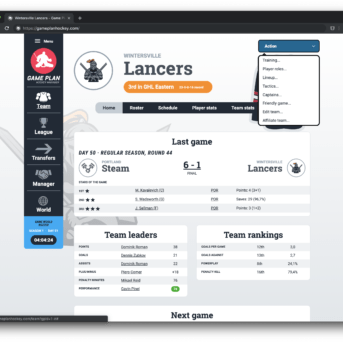 Game Plan Hockey Manager