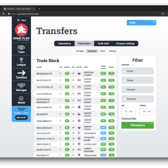 Game Plan Hockey Manager