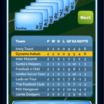 5 A Side Legends Football Manager
