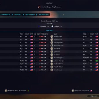 Pro Basketball Manager (PBM) 2017