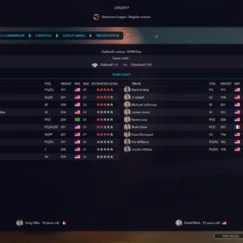 Pro Basketball Manager (PBM) 2017