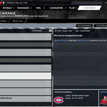 Franchise Hockey Manager (FHM) 6
