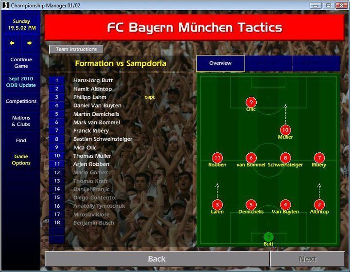 championship manager 01/02 tactics