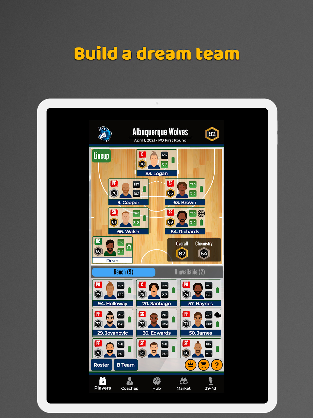 Ultimate Basketball GM (Android, iPhone, iPad iOS)